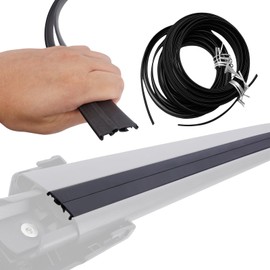 Rubber Strip for Car Roof Rack Crossbar 53 inchs, Quick Access T-Slot Sealing Strips Noise Insulation Sealant Windshield Edge Sealing, Compatible with Wingbar Evo Edge/Thule 711X 721X