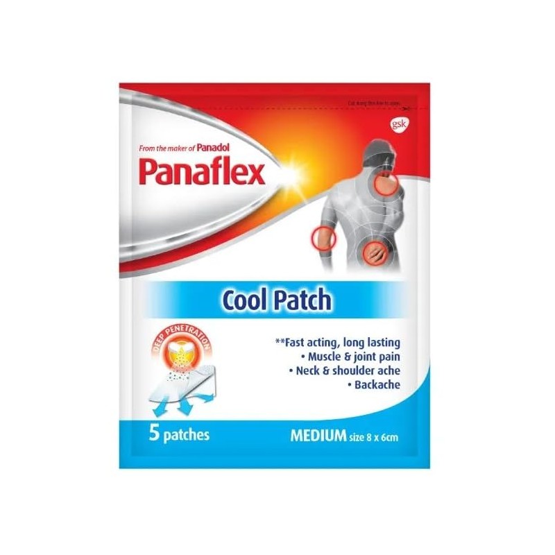Panaflex Cool Cooling Patches - Fast Action 80 Seconds -