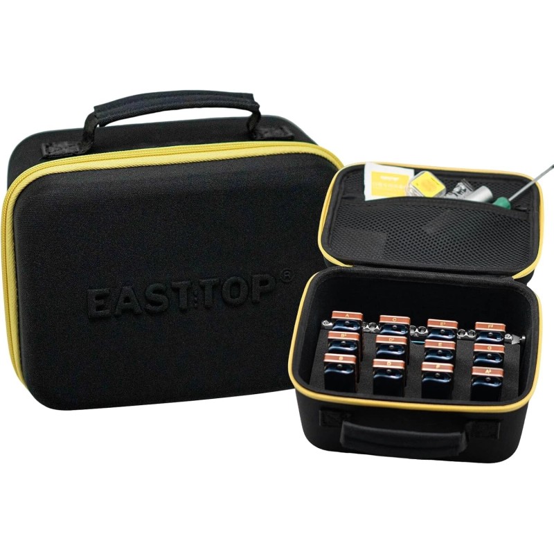 EASTTOP Harmonica Carry Case-Harmonica Storage & Carrying Case for 12