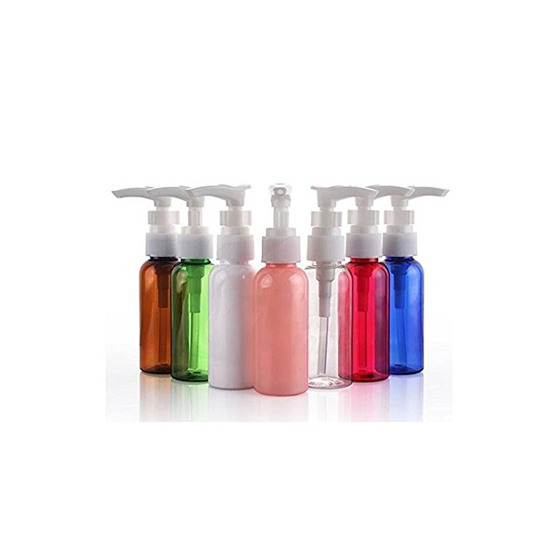 50ML(1.7 OZ) Multicolor Plastic with White Pumps Lotion/Soap Dispenser Bottle