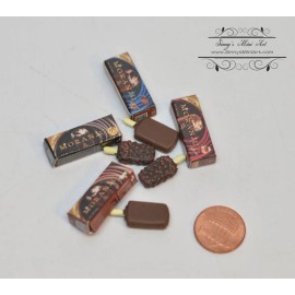 SMA 1:6 Dollhouse Miniature Chocolate/ Almonds Ice Cream/ Miniature Ice Cream A51