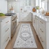 GENIMO 60x120cm Grey Vintage Boho Rug - Non-Slip Washable Polyester