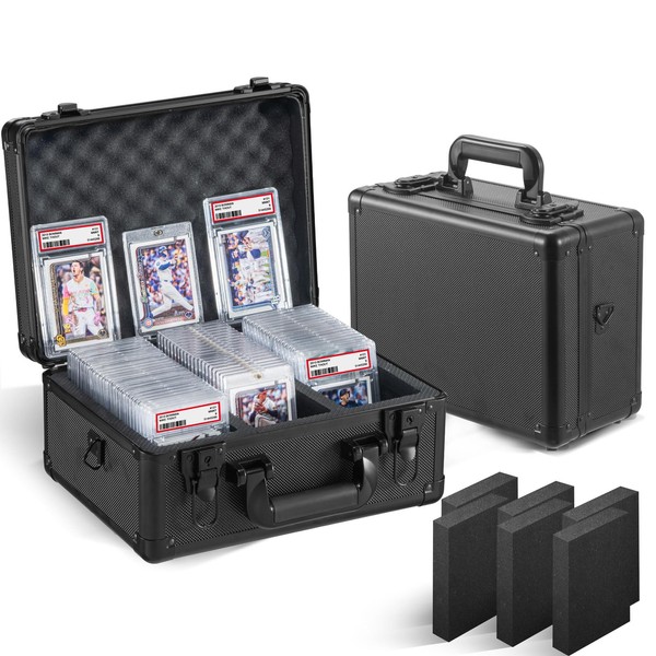 Graded Card and Toploader Storage Box, Trading Cards Slab Carrying