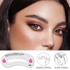 ZWWOGE 24 Stück Augenbrauen Schablone Stempel Set,eyeliner schablone,Mit zwei Augenbrauenformern