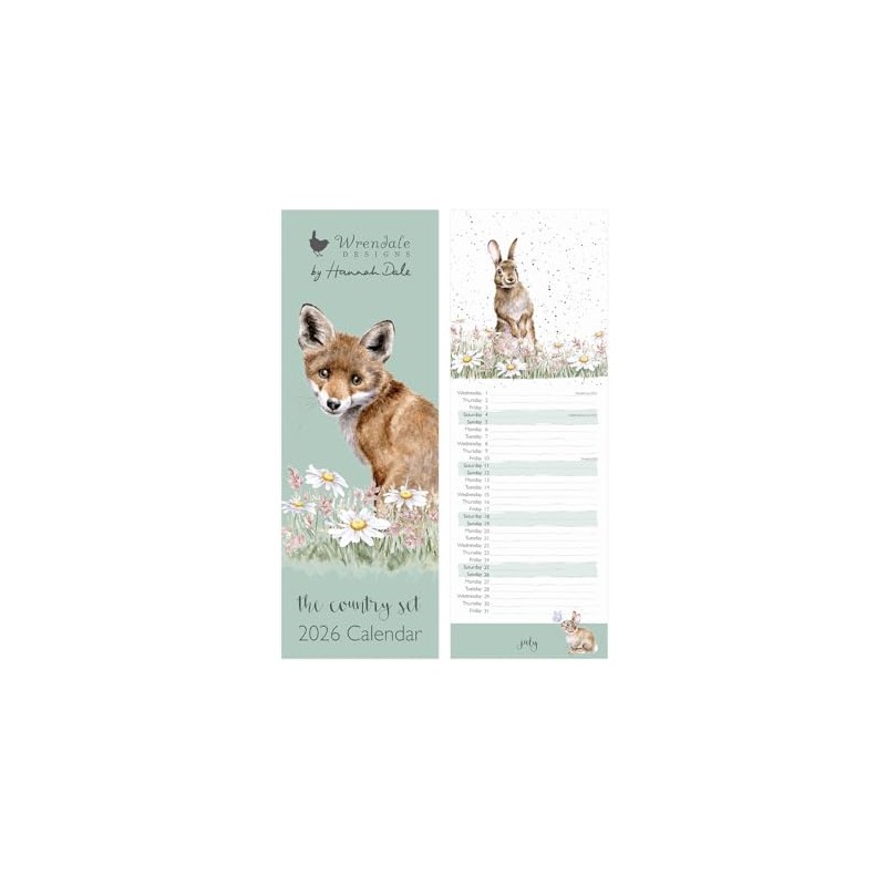 Wrendale Designs - The Country Set' Slim Calendar 2026