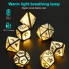 HTPOW Light Up DND Dice Set of 7 USB Rechargeable