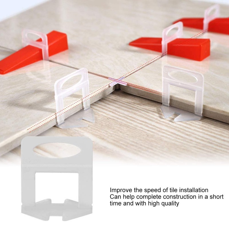 100Pcs Tile Leveling System Clips DIY Tiles Leveler Spacer Tile