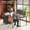 PRAISUN 43.3" Small Computer Desk with Power Outlets and USB-C