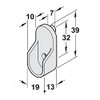 Free P&P – Pack of 2 Hafele Wardrobe Rail End