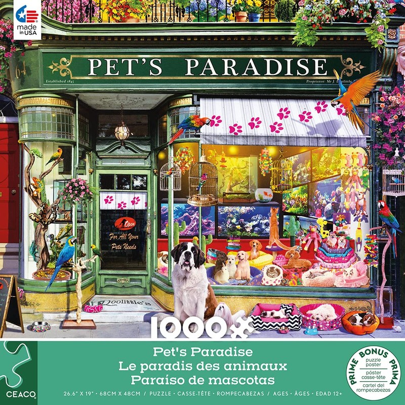 Ceaco - Shop Windows - Pet's Paradise - 1000 Piece