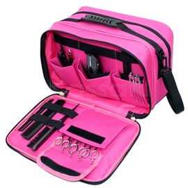 Kassaki Pro Hairdressing Tool Carry Hair Equipment Salon Storage Travel Bag Case Pink