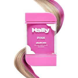 Hally Hair Color de Cabello Temporal, Sombra Stix(Rosa) - 12 Ml Tiza Lavable para Cabello para Niños, Adolescentes y Adultos - Un Día Pop Of Color para Festivales, Eventos Deportivos y Fiestas, Todo T