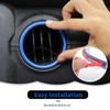 RT-TCZ Center Console Air Conditioner Vent Trim Cover Aluminum Alloy