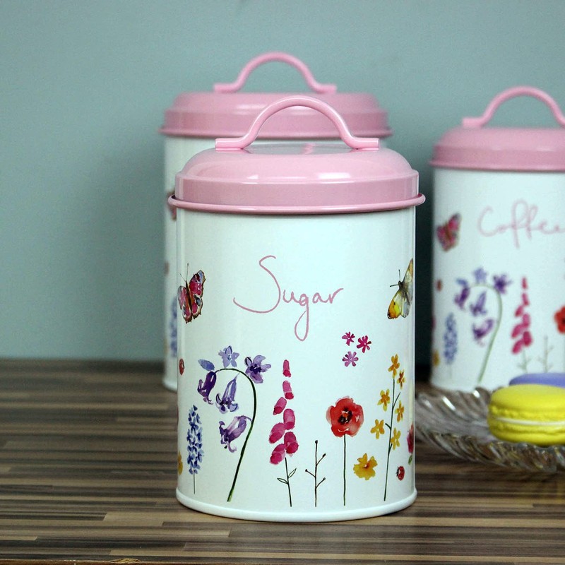Butterfly Garden Sugar Canister