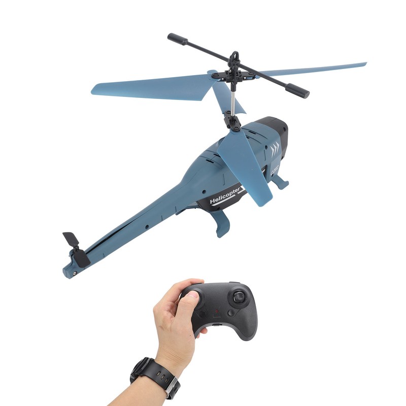 Remote Control Helicopter 3.5 Channel Intelligent Obstacle Avoidance Blue Remote