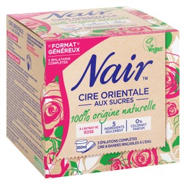 Nair Oriental wax with sugar sprayer, rose extract, 3 removal of body hair, rinsable, 350 ml