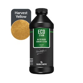 Surecrete Eco Stain Water-Based Stain for Concrete - 32 oz Concentrate - Harvest Yellow