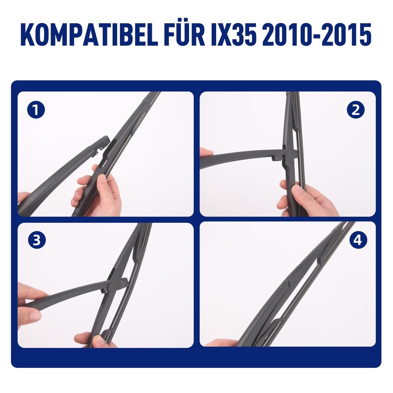 Wifko Rear Windscreen Wiper Compatible with Kia Sportage SL 2010-2015,