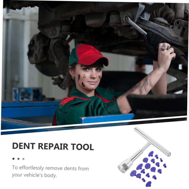 Ciieeo 1 Set Dent Removal Tool Kit with T Bar