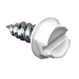 SCREWIT White Gutter Screws #8 x 1/2 Inch – Downspout & Zip Screws, Self-Drilling Sheet Metal Screws with 1/4" Hex Head, Color-Matched for Gutter Repair & Installation (25 Pack)