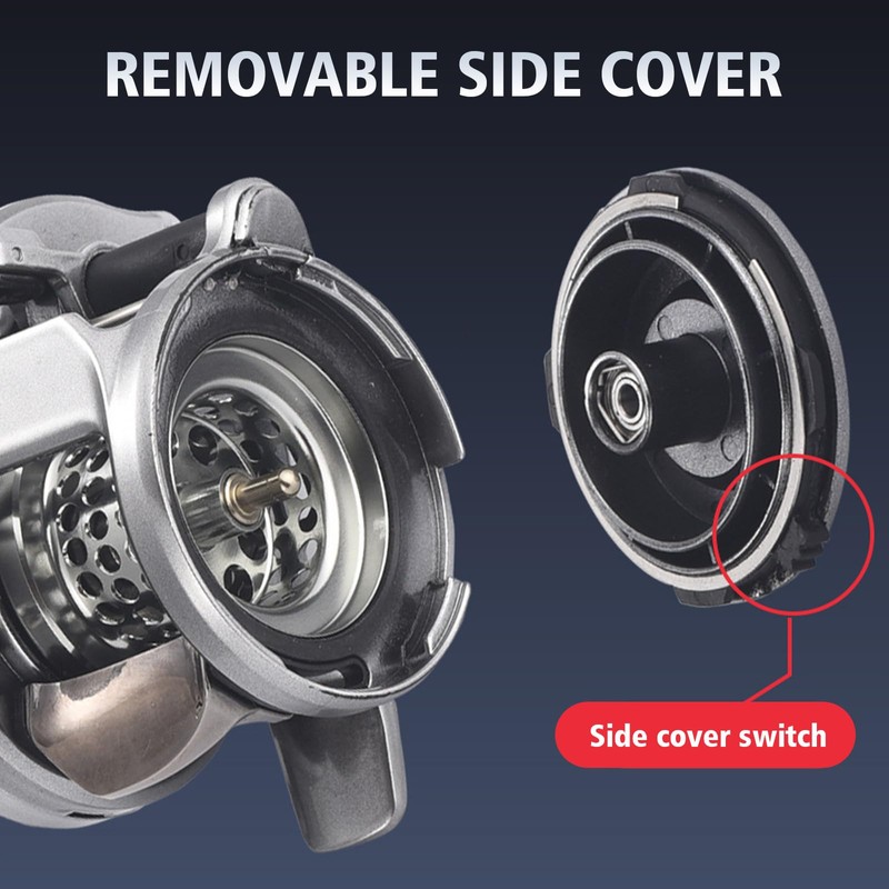 Fishing Reel Baitcaster Fast Reel with Magnetic Brake Gear for