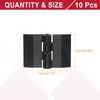 sourcing map Black Plastic Hinges, Acrylic Hinges Small Hinge 35