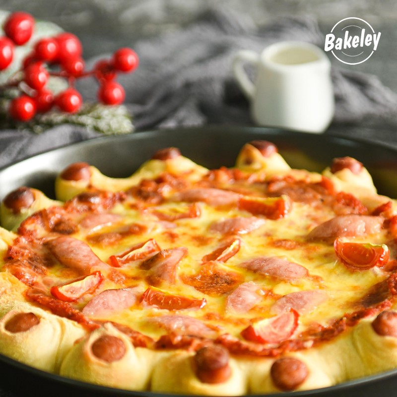 Bakeley Pizza Pan 10-Inch Carbon Steel Non-Stick Pie Pan Deep