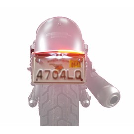 BIKELITEZ Fender eliminator with integrated lightbar fits Honda Rebel 300 500 CMX 2017-2018, Integrated LED license plate tag mount, (Clear lens) includes tag light, for cruiser motorcyles