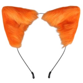 Schicksal Cosplay Accessories, Cat Ears, Fake Fur Headband, Type, Cat Mimi, Fluffy, Cute, Cute, Animal, Chemo Ears, Costume, Event, Fancy Dress Animal Animal Hair Headband, Orange