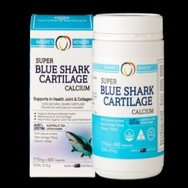 Nature's Wonder Blue Shark Cartilage Calcium 775mg X 400 Capsules