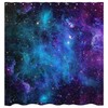 Luminora Outer Space Starry Galaxy Shower Curtain for Bathroom Cosmic