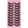 Clear Band Eyelashes Russian Volume Fluffy Strip Lashes 5 Pairs