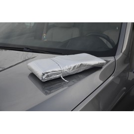 cartrend CARTREND Auto Halbgarage Reflex XL, schnelle Montage durch elastische B?nder, Winter- und sommerfest, Wasserabweisende Oberfl?che, UV-best?ndiges Polyester, waschbare Abdeckplane, Gr??e XL