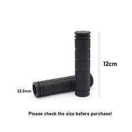 Helonge Bike Handlebar Grips, Non-Slip Rubber Bicycle Handle Bar Wraps for Kids Bikes(7 Colors) (Blue)