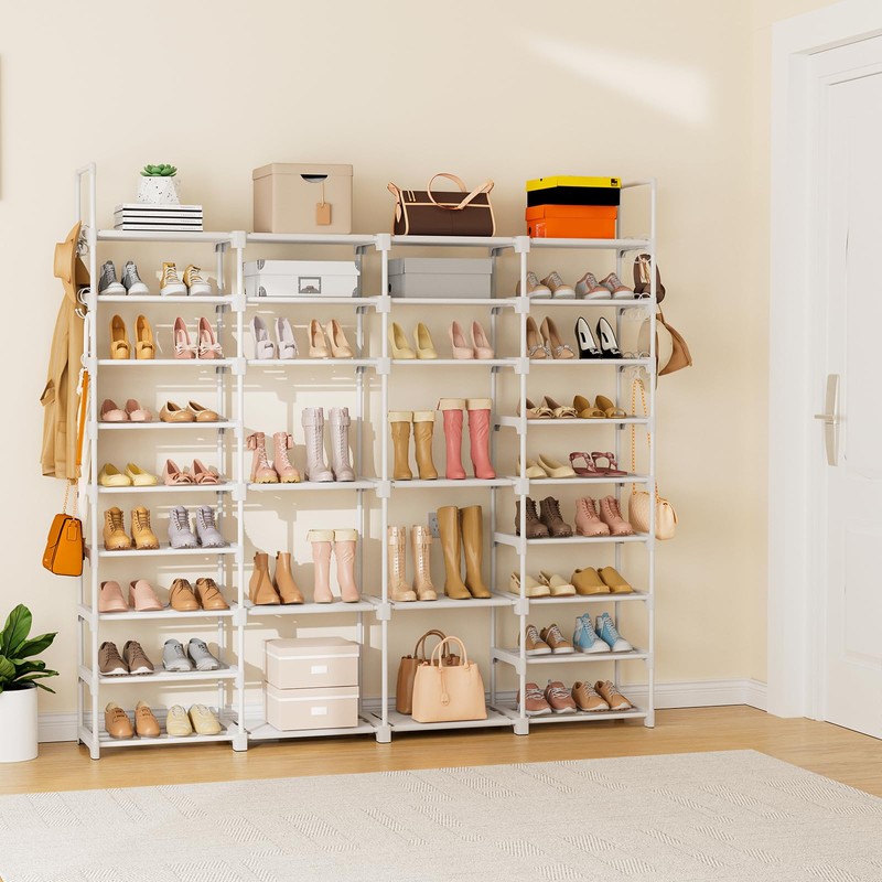 ROJASOP Large Shoe Rack Organizer for Entryway Closet 64-68 Pairs