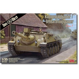 Das Werk DW35031 90 mm Cannon Hunting Tank / Observation Tank 2 in 1 Scale 1:35 Model Building Plastic Kit