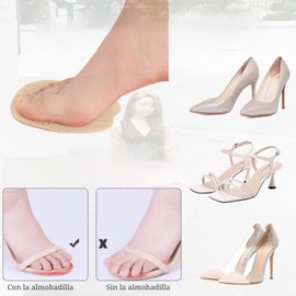 2 pares Plantillas Antideslizantes Para Zapatillas, Tacones Altos, sandalias. Almohadillas ahesivas para calzado para aliviar el dolor y el cansancio, acojinadas.