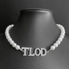 Top Ladies of Distinction Sorority Imitation Pearl Letter TLOD Necklace