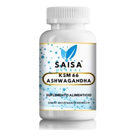 Ashwagandha 120 Cápsulas Ksm-66 Suplemento Natural Saisa