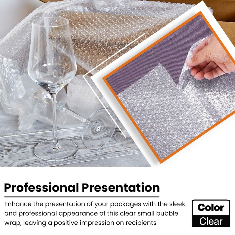 Bubble Wrap Roll For Packaging - 300mm Wide Clear Polythene