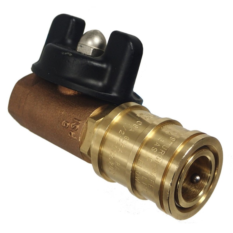 M.B. Sturgis Inc. 1/2" Ball Valve Quick Disconnect (Natural or