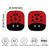KEIAHUAN Ladybird Pattern Car Sun Shade Windshield 2 Pack Auto