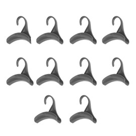 Closet Purse Hanger, Pack of 10 Black Household Multifunctional Hanging Bag Hook Arch Storage Purse Hanger Plastic Closet Hooks for Backpack Belt Scarves Handbag Hat Storage