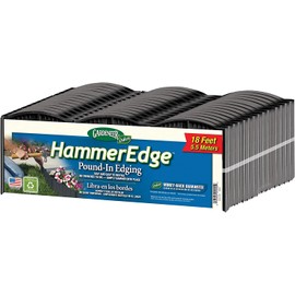 Dalen HammerEdge Pound in Edging - 16 Durable Interlocking Pieces -18 feet of Coverage - Made in USA - Easy to Install - 2 Pack