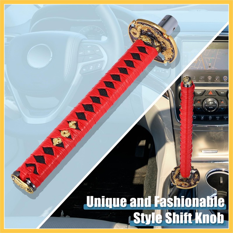 REPAIROCK 26cm Samurai Sword Style Gear Shifter Lever Katana Shift