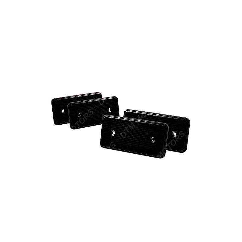 S SIZVER Smoke Lens Front+Rear Side Marker Lights Set Combo