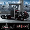 Mould King 10037 Flatbed Semi Truck, Heavy Duty Tow Truck