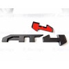 Auto 4PCS Grill Door Rear Matte Black AT4 OVERLAY Emblems