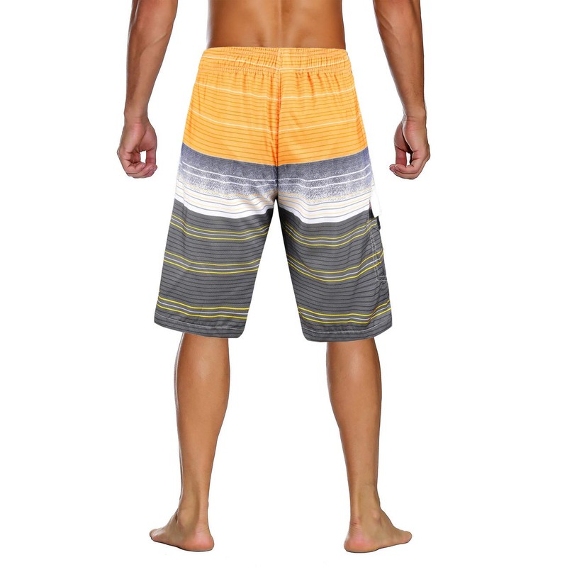 Unitop Bañador para hombre, diseño de rayas coloridas con forro,