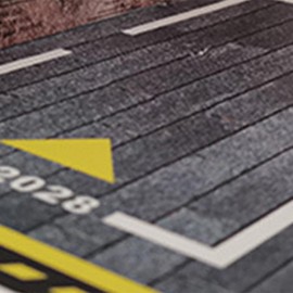 Sharplace 1/24 Garage Diecast Car Display Case Car Model Scene Decoration Diorama Gift, Collection Car Parking Scene Parking Lot Scene, Brown